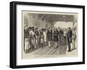 The Royal Visit to India, the Reception of the Viceroy at Boree Bunder Station, Bombay-William Ralston-Framed Giclee Print