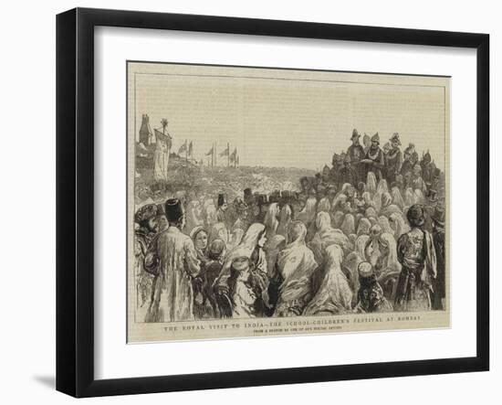 The Royal Visit to India, the School-Children's Festival at Bombay-null-Framed Giclee Print