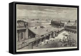 The Royal Visit to India, the Taj Mahal, from the Fort, Agra-Richard Principal Leitch-Framed Stretched Canvas