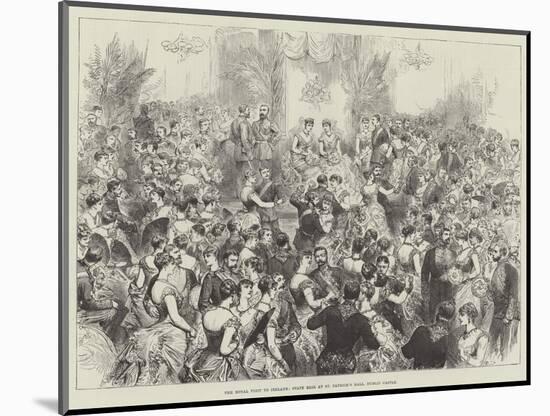 The Royal Visit to Ireland, State Ball at St Patrick's Hall, Dublin Castle-null-Mounted Giclee Print