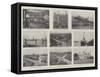 The Royal Visit to Portsmouth, Views of Portsmouth and Southsea-null-Framed Stretched Canvas