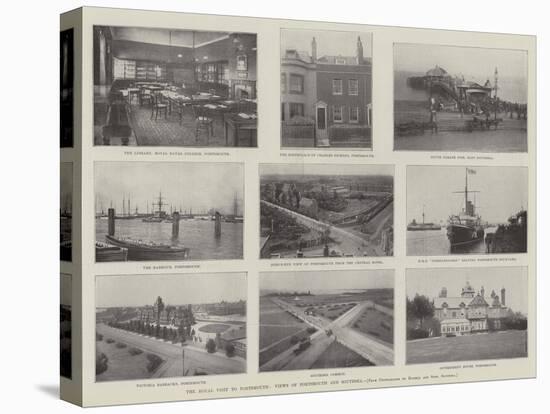 The Royal Visit to Portsmouth, Views of Portsmouth and Southsea-null-Stretched Canvas