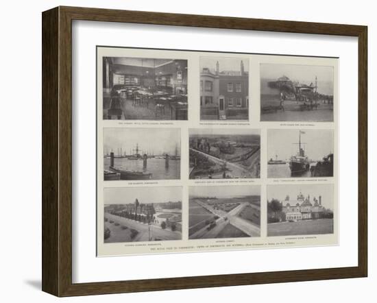 The Royal Visit to Portsmouth, Views of Portsmouth and Southsea-null-Framed Giclee Print