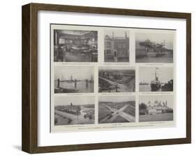 The Royal Visit to Portsmouth, Views of Portsmouth and Southsea-null-Framed Giclee Print