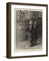 The Royal Visit to Stratford-On-Avon, the Prince of Wales at Shakespeare's Tomb-Sydney Prior Hall-Framed Giclee Print