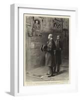 The Royal Visit to Stratford-On-Avon, the Prince of Wales at Shakespeare's Tomb-Sydney Prior Hall-Framed Giclee Print