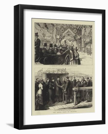 The Royal Visit to Swansea-null-Framed Giclee Print