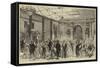 The Royal Visit to the City, the Indian Ball-Room at Guildhall-null-Framed Stretched Canvas