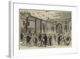 The Royal Visit to the City, the Indian Ball-Room at Guildhall-null-Framed Giclee Print
