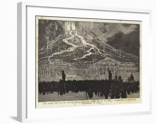 The Royal Visit to the Crystal Palace-null-Framed Giclee Print