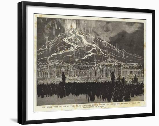 The Royal Visit to the Crystal Palace-null-Framed Giclee Print