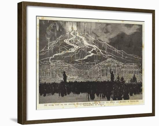 The Royal Visit to the Crystal Palace-null-Framed Giclee Print