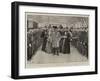 The Royal Visit to the Hospital Ship Princess of Wales at Tilbury-Frederic De Haenen-Framed Giclee Print