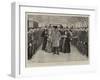 The Royal Visit to the Hospital Ship Princess of Wales at Tilbury-Frederic De Haenen-Framed Giclee Print