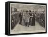 The Royal Visit to the Hospital Ship Princess of Wales at Tilbury-Frederic De Haenen-Framed Stretched Canvas