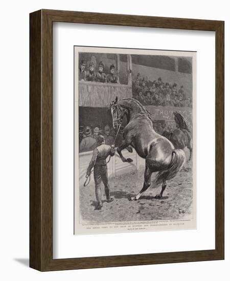 The Royal Visit to the Show of Hunters and Thoroughbreds at Islington-John Charlton-Framed Giclee Print