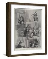 The Royal Visit to the Unique Performance of Caste, at the Haymarket Theatre, 18 March-G.S. Amato-Framed Giclee Print