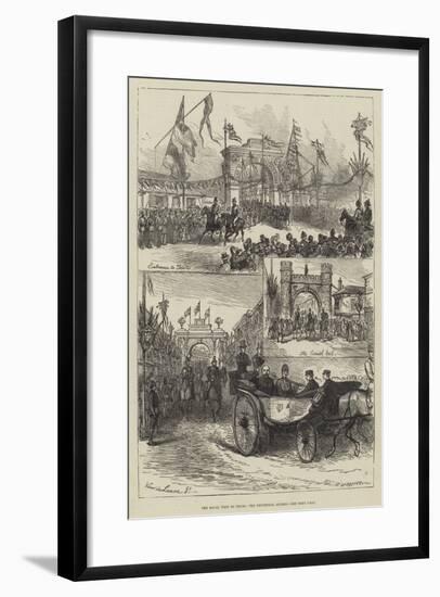 The Royal Visit to Truro, the Triumphal Arches-null-Framed Giclee Print