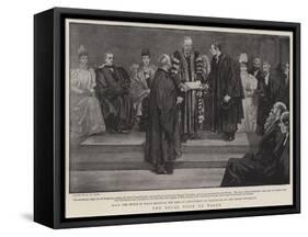 The Royal Visit to Wales-Henry Marriott Paget-Framed Stretched Canvas