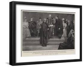 The Royal Visit to Wales-Henry Marriott Paget-Framed Giclee Print