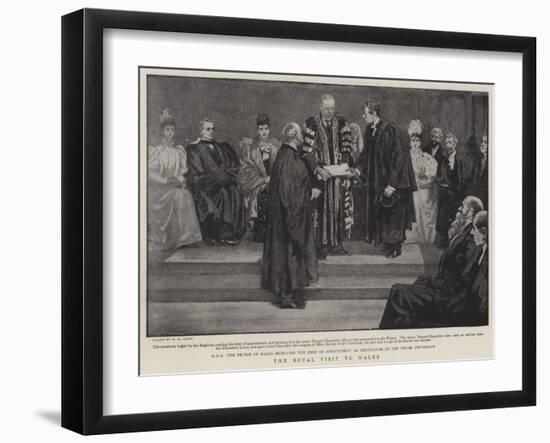 The Royal Visit to Wales-Henry Marriott Paget-Framed Giclee Print
