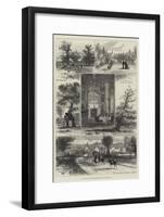 The Royal Visit to Welbeck Abbey-null-Framed Giclee Print