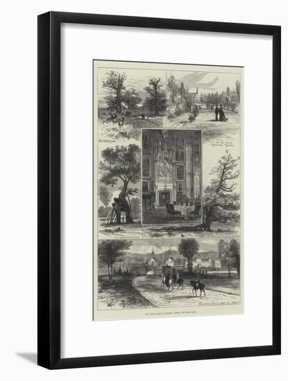 The Royal Visit to Welbeck Abbey-null-Framed Giclee Print