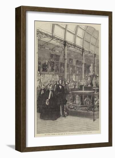 The Royal Visitors in the Nave of the Art-Treasures Exhibition Building-null-Framed Giclee Print