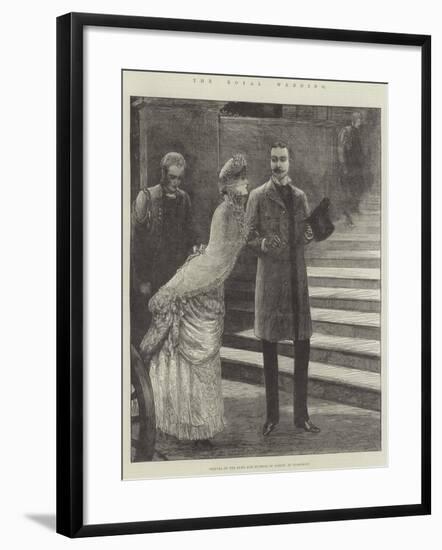 The Royal Wedding, Arrival of the Duke and Duchess of Albany at Claremont-Henry Stephen Ludlow-Framed Giclee Print