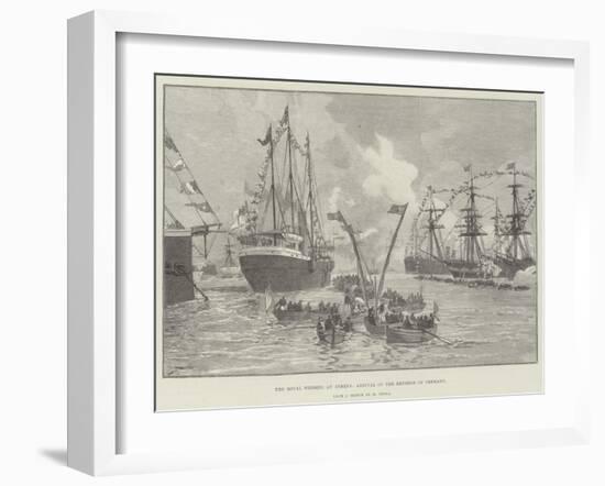 The Royal Wedding at Athens, Arrival of the Emperor of Germany-null-Framed Giclee Print