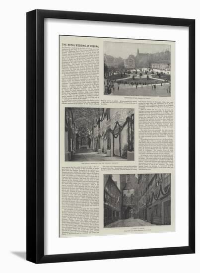 The Royal Wedding at Coburg-null-Framed Giclee Print