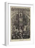The Royal Wedding at Darmstadt, the Ceremony in the Chapel of the Old Castle-null-Framed Giclee Print