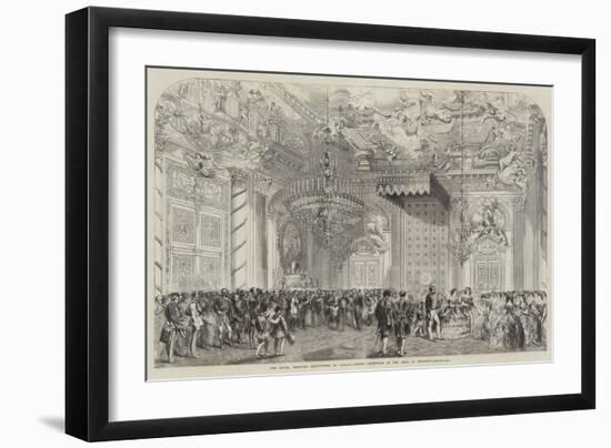 The Royal Wedding Festivities in Berlin, Grand Reception in the Hall of Knights-null-Framed Giclee Print