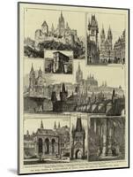 The Royal Wedding in Austria, Sketches in Prague, Where the Bride and Bridegroom Will Reside-null-Mounted Giclee Print