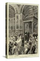 The Royal Wedding in Berlin, the Marriage Ceremony in the Chapel of the Royal Castle-null-Stretched Canvas