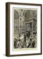 The Royal Wedding in Berlin, the Marriage Ceremony in the Chapel of the Royal Castle-null-Framed Giclee Print