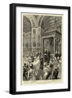 The Royal Wedding in Berlin, the Marriage Ceremony in the Chapel of the Royal Castle-null-Framed Giclee Print