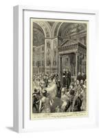 The Royal Wedding in Berlin, the Marriage Ceremony in the Chapel of the Royal Castle-null-Framed Giclee Print