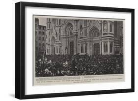 The Royal Wedding in Italy-null-Framed Giclee Print