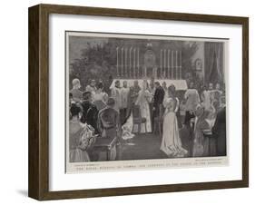 The Royal Wedding in Vienna, the Ceremonial in the Chapel of the Hofburg-William Hatherell-Framed Giclee Print