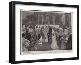 The Royal Wedding in Vienna, the Ceremonial in the Chapel of the Hofburg-William Hatherell-Framed Giclee Print