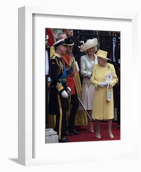 The Royal Wedding of Prince William and Kate Middleton in London, Friday April 29th, 2011-null-Framed Photographic Print