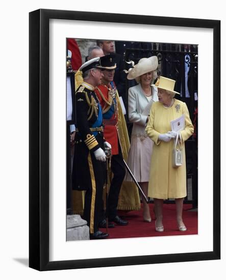 The Royal Wedding of Prince William and Kate Middleton in London, Friday April 29th, 2011-null-Framed Photographic Print