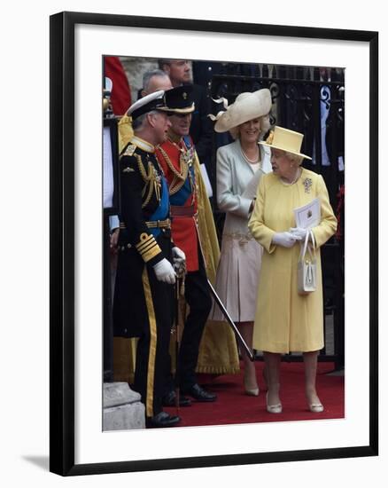 The Royal Wedding of Prince William and Kate Middleton in London, Friday April 29th, 2011-null-Framed Photographic Print