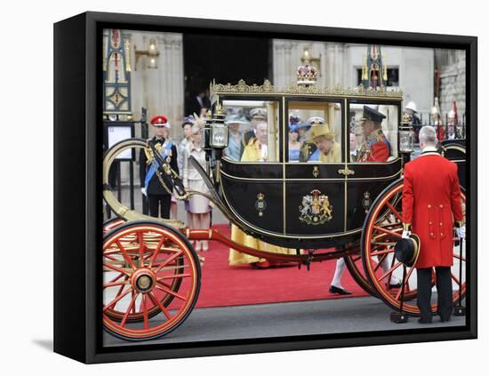 The Royal Wedding of Prince William and Kate Middleton in London, Friday April 29th, 2011-null-Framed Stretched Canvas