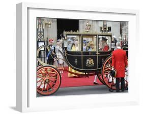 The Royal Wedding of Prince William and Kate Middleton in London, Friday April 29th, 2011-null-Framed Photographic Print