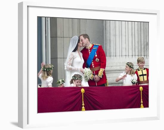 The Royal Wedding of Prince William and Kate Middleton in London, Friday April 29th, 2011-null-Framed Photographic Print