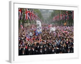 The Royal Wedding of Prince William and Kate Middleton in London, Friday April 29th, 2011-null-Framed Photographic Print