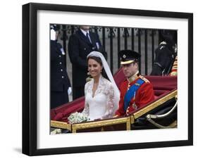 The Royal Wedding of Prince William and Kate Middleton in London, Friday April 29th, 2011-null-Framed Premium Photographic Print