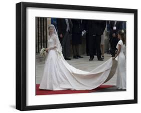 The Royal Wedding of Prince William and Kate Middleton in London, Friday April 29th, 2011-null-Framed Photographic Print